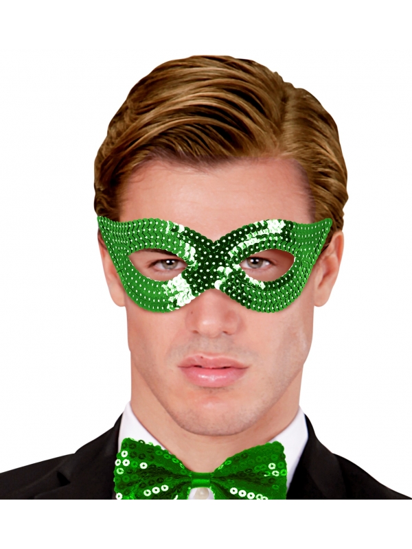 Masque Loup Sequin Vert : L'accessoire indispensable pour briller en soirée