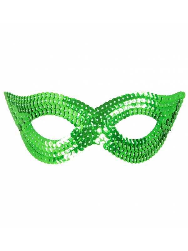 Masque Loup Sequin Vert : L'accessoire indispensable pour briller en soirée