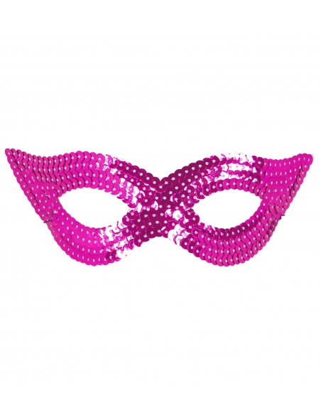 Masque loup à sequin rose : le choix glamour pour vos soirées