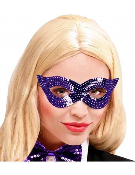 Masque Loup à Sequin Violet : La Touche Élégante de Vos Soirées