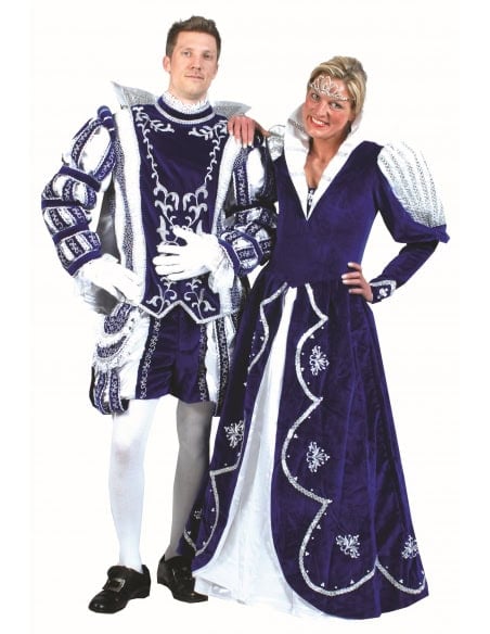 Costume Reine Renaissance Deluxe - Polyester Haute Qualité - Tailles 40/42 & 44/46