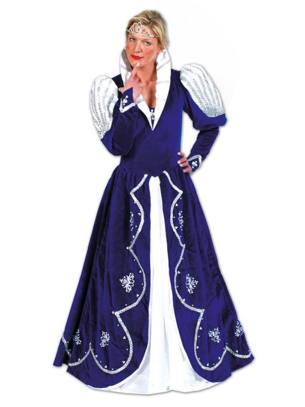 Costume Reine Renaissance Deluxe - Polyester Haute Qualité - Tailles 40/42 & 44/46