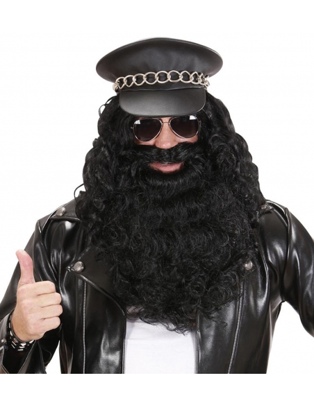 Barbe de Déguisement Noire Longue et Touffue – Transformez-vous en un Instant