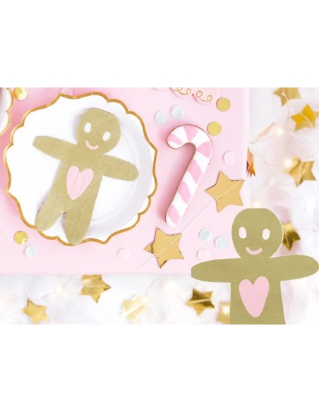 Serviettes Gingerbread Man, Lot de 20 pièces, Noël
