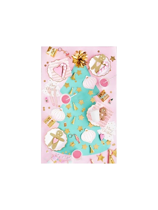Serviettes Gingerbread Man, Lot de 20 pièces, Noël