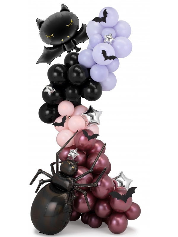 Guirlande de Ballons pour Halloween : Un Mélange Festif de Couleurs et de Fun !