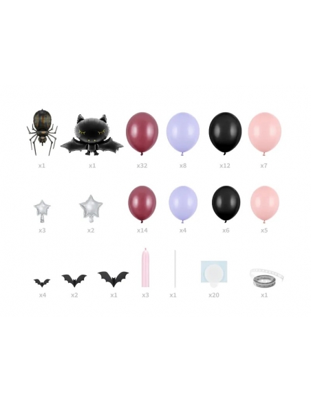 Guirlande de Ballons pour Halloween : Un Mélange Festif de Couleurs et de Fun !