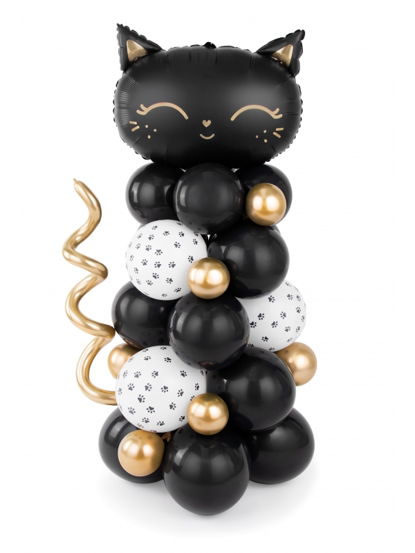 Bouquet de Ballons Chat Noir : Une Décoration Mignonne et Amusante