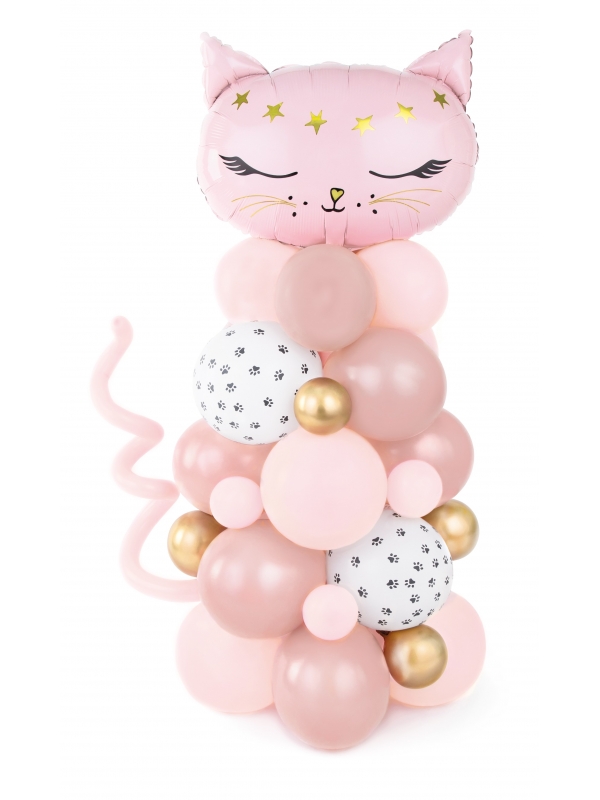 Guirlande Ballon Chat Rose : Une Décoration Mignonne et Enchanteresse