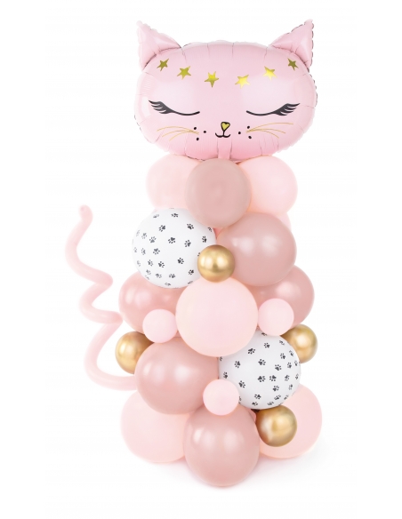 Guirlande Ballon Chat Rose : Une Décoration Mignonne et Enchanteresse