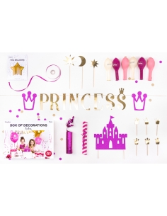 Kit décoration de fête pour fille de princesse 2
