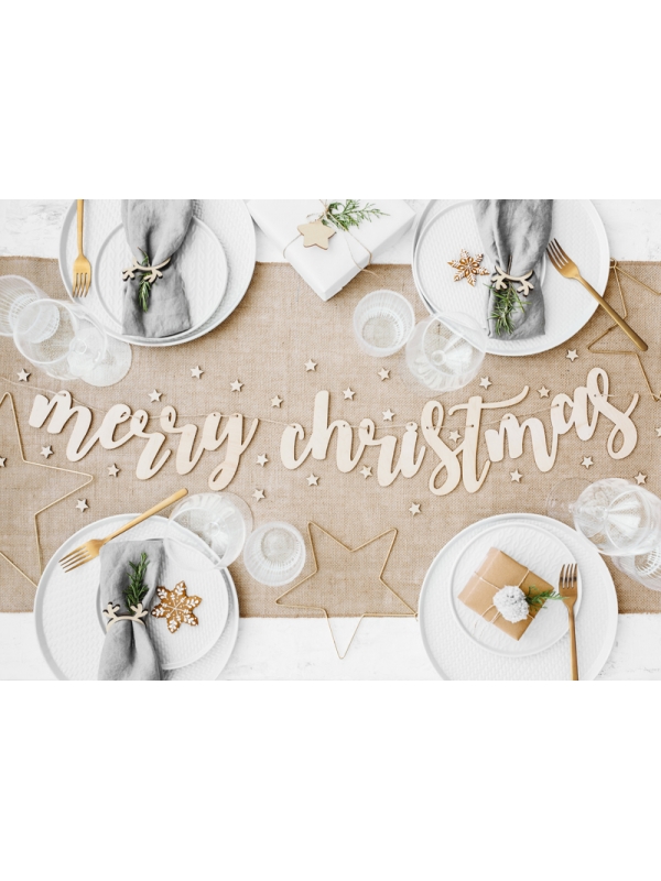 Serviettes en Bois Renne de Noël - Élégance pour Votre Table Festive