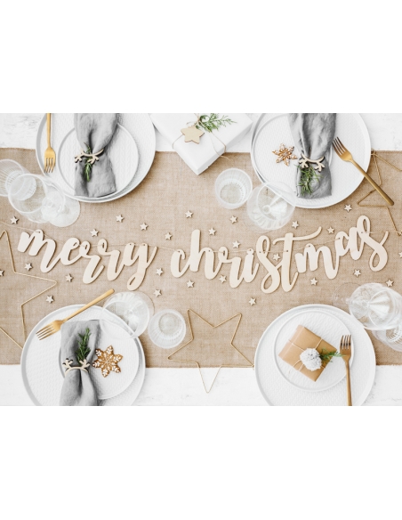 Serviettes en Bois Renne de Noël - Élégance pour Votre Table Festive