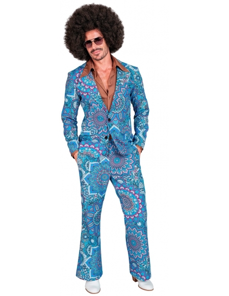 Costume vintage homme Bleu Années 70 du S au XXL