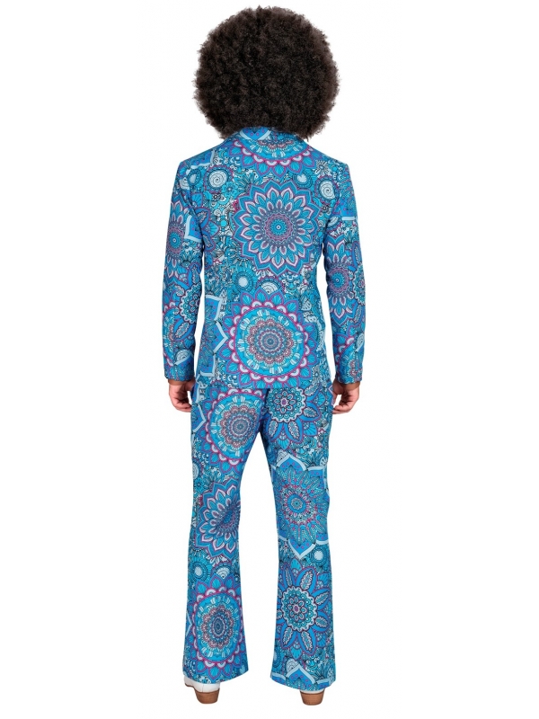 Costume vintage homme Bleu Années 70 du S au XXL