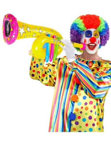 Tuba Gonflable 63 cm pour Clown : Animez Vos Spectacles en Couleur