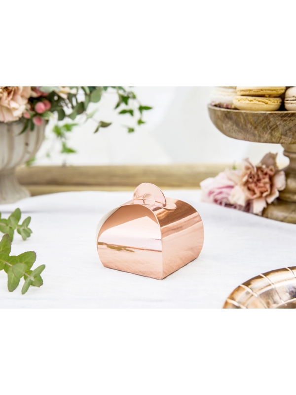 Sublimez Votre Fête avec les Boîtes à Dragées Rose Gold (lot de 10)