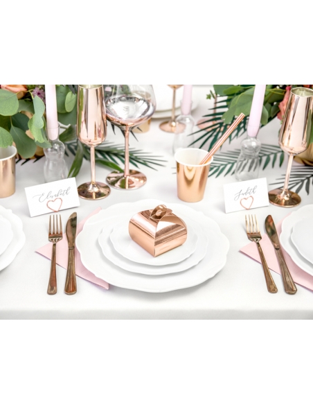 Sublimez Votre Fête avec les Boîtes à Dragées Rose Gold (lot de 10)