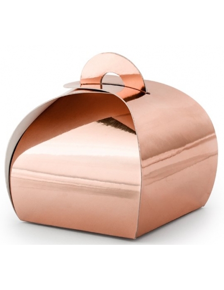 Sublimez Votre Fête avec les Boîtes à Dragées Rose Gold (lot de 10)