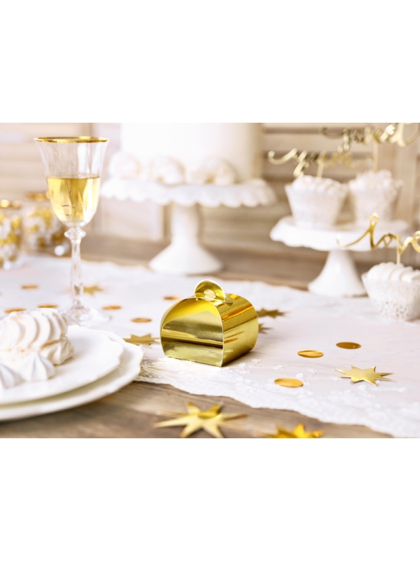 10 Boîtes à Dragées Dorées : Éclat et Raffinement pour vos fêtes