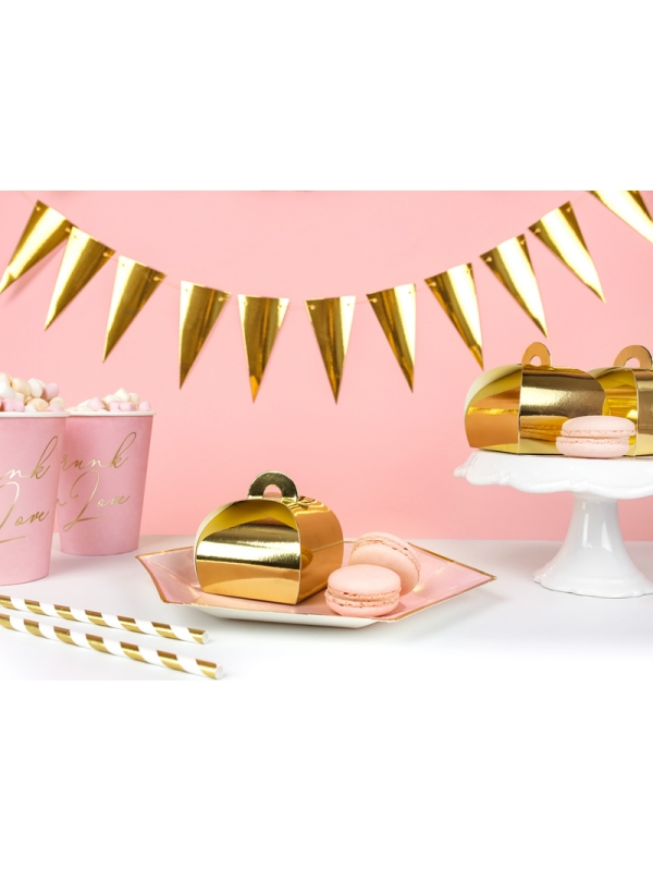 10 Boîtes à Dragées Dorées : Éclat et Raffinement pour vos fêtes