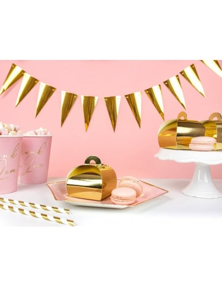 10 Boîtes à Dragées Dorées : Éclat et Raffinement pour vos fêtes