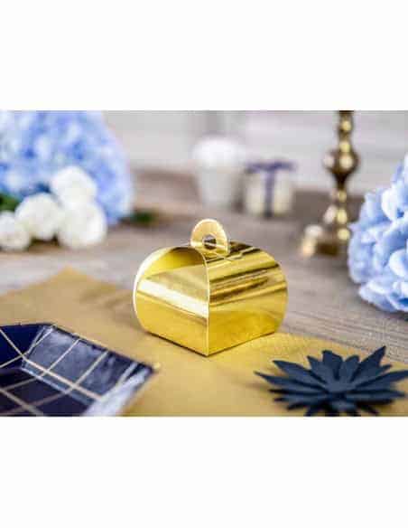 10 Boîtes à Dragées Dorées : Éclat et Raffinement pour vos fêtes