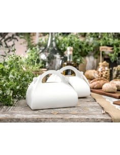 Lot de 10 Boîtes à Gâteaux Blanches en Carton Haute Qualité  Mariage 2