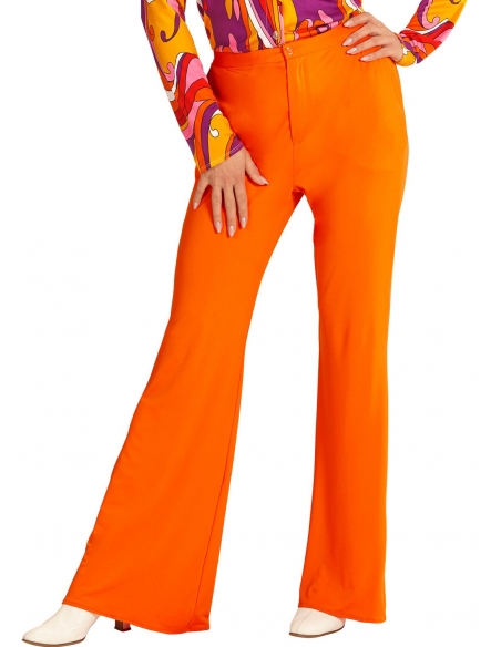 Pantalon Femme années 70, Orange
