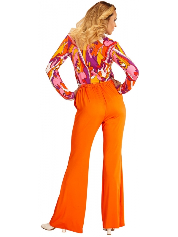 Pantalon Femme années 70, Orange