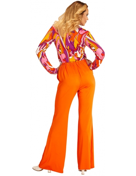 Pantalon Femme années 70, Orange