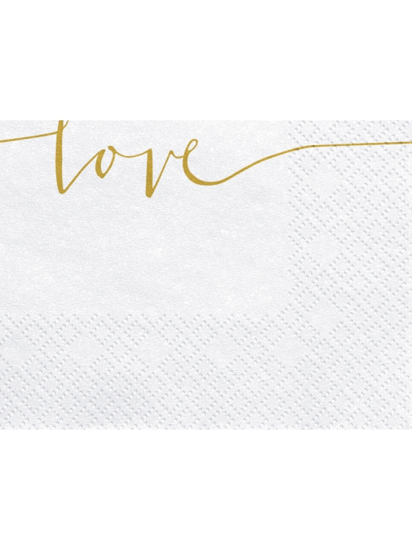 20 Serviettes de Mariage Élégantes : L'Amour sous forme de Papier