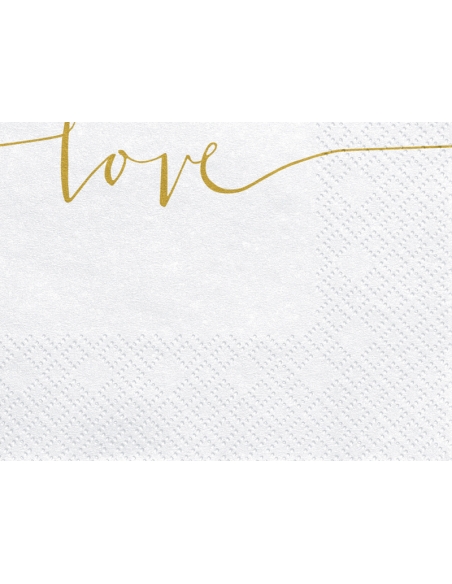 20 Serviettes de Mariage Élégantes : L'Amour sous forme de Papier