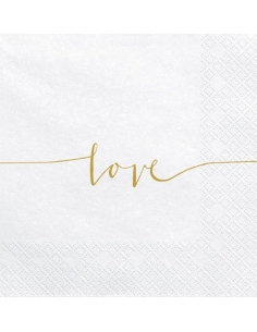 20 Serviettes de Mariage Élégantes : L'Amour sous forme de Papier