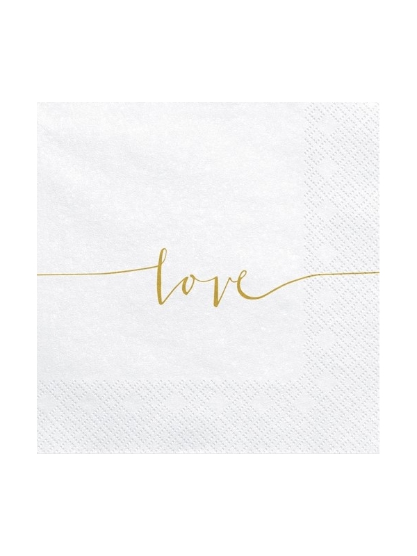 20 Serviettes de Mariage Élégantes : L'Amour sous forme de Papier