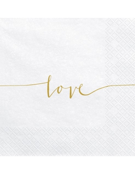 20 Serviettes de Mariage Élégantes : L'Amour sous forme de Papier