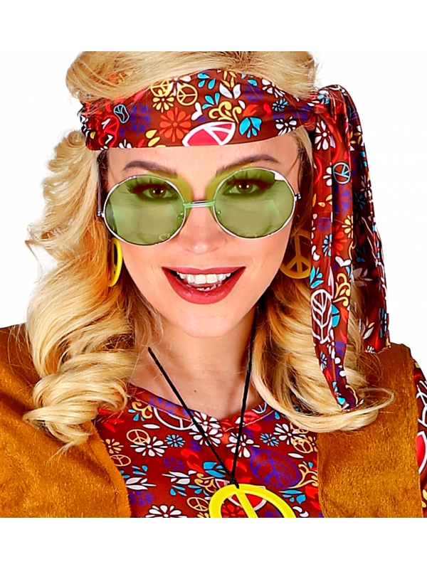 Lunettes Vertes Style Hippie : Éclairez vos Festivités avec Déguiz-Fêtes !