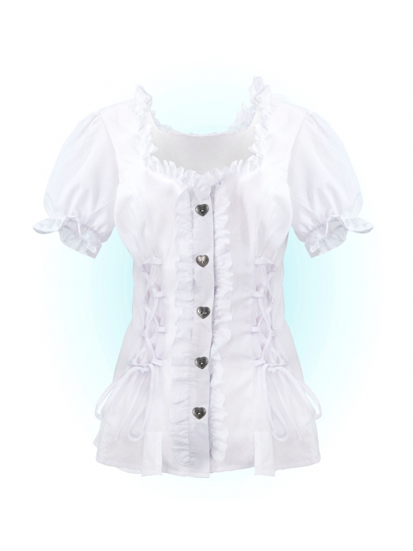 Élégance Intemporelle : Blouse Blanche Polyvalente pour Femme
