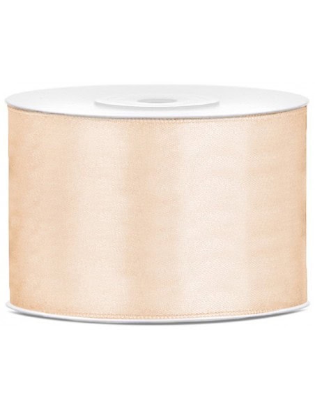 Ruban Satin, Crème, 50mm/25m
