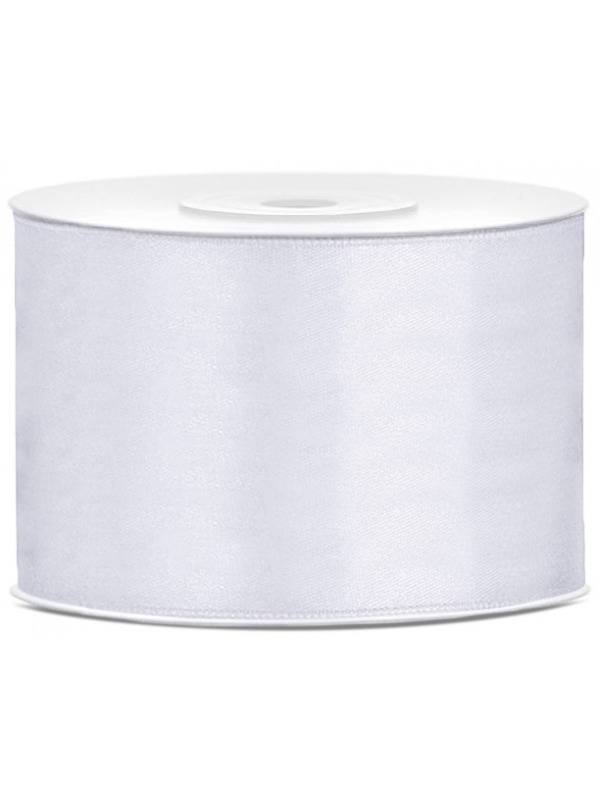 Ruban Satin, blanc, 50mmx25m