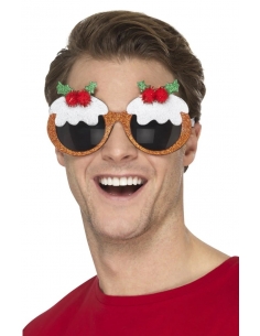 Lunettes 'Christmas Pudding' : Ajoutez une Touche de Gaieté à Votre Look Festif ! 2