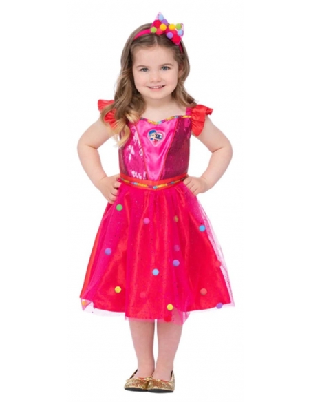 Déguisement de princesse avec robe et serre-tête du 3 au 9 ans