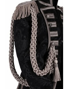 Cordon de Cérémonie Gris avec Pompon : Accessoire Historique Militaire