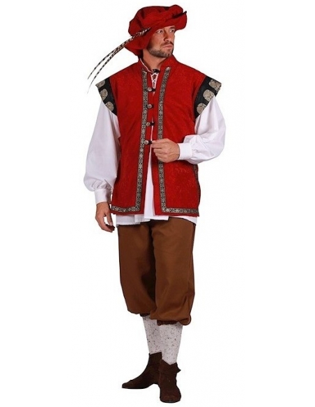 Costume Renaissance Homme Deluxe : Élégance Historique du S au XXXL