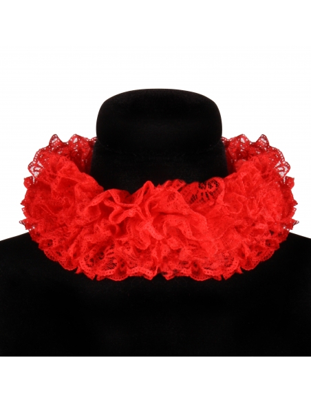 Fraise Baroque en Dentelle de Luxe : Élégance et Raffinement