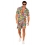 Éclat Tropical : Ensemble 'Crânes et Fleurs' pour une Fête Estivale Mémorable (chemise, caleçon)