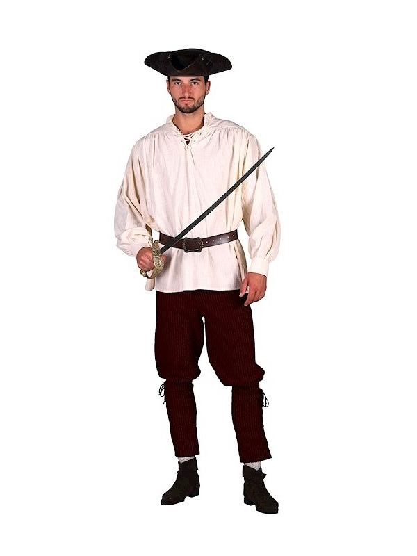 Pantalon Pirate/Moyen Âge Marron - Style Authentique