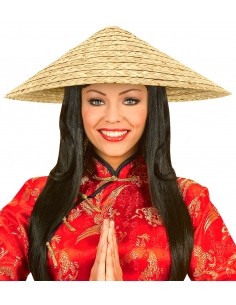 Chapeau Vietcong en Paille - L'Élégance du Vietnam à Vos Soirées à Thème