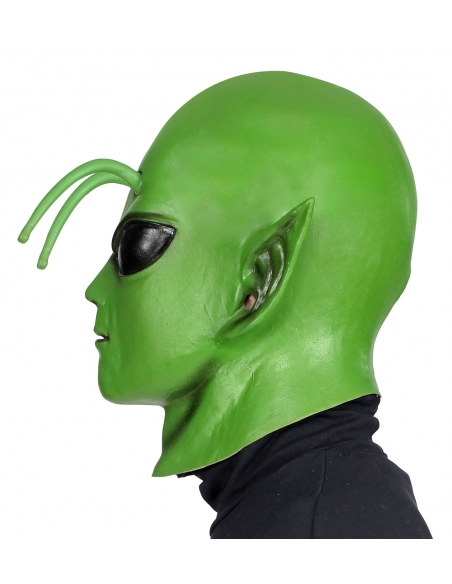 Masque d'Alien vert pour adulte en Latex