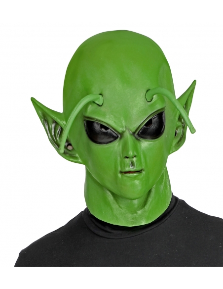 Masque d'Alien vert pour adulte en Latex